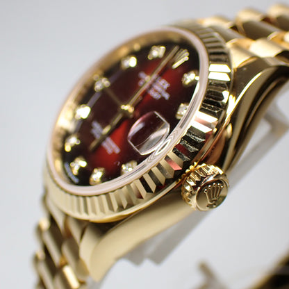 Rolex Datejust 31mm Red Ombre Diamond Dial 278278G (2025)