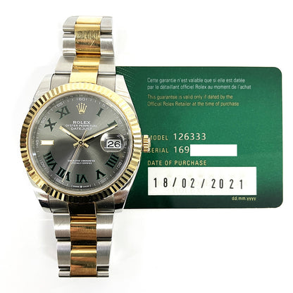 Rolex Datejust 41mm Wimbledon Dial Oyster 126333