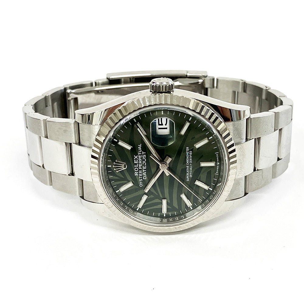 Rolex Datejust 36mm Green Palm Dial 126234