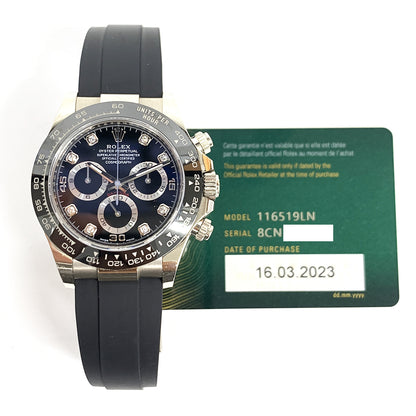 Rolex Daytona Black Diamond Dial 116519LNG