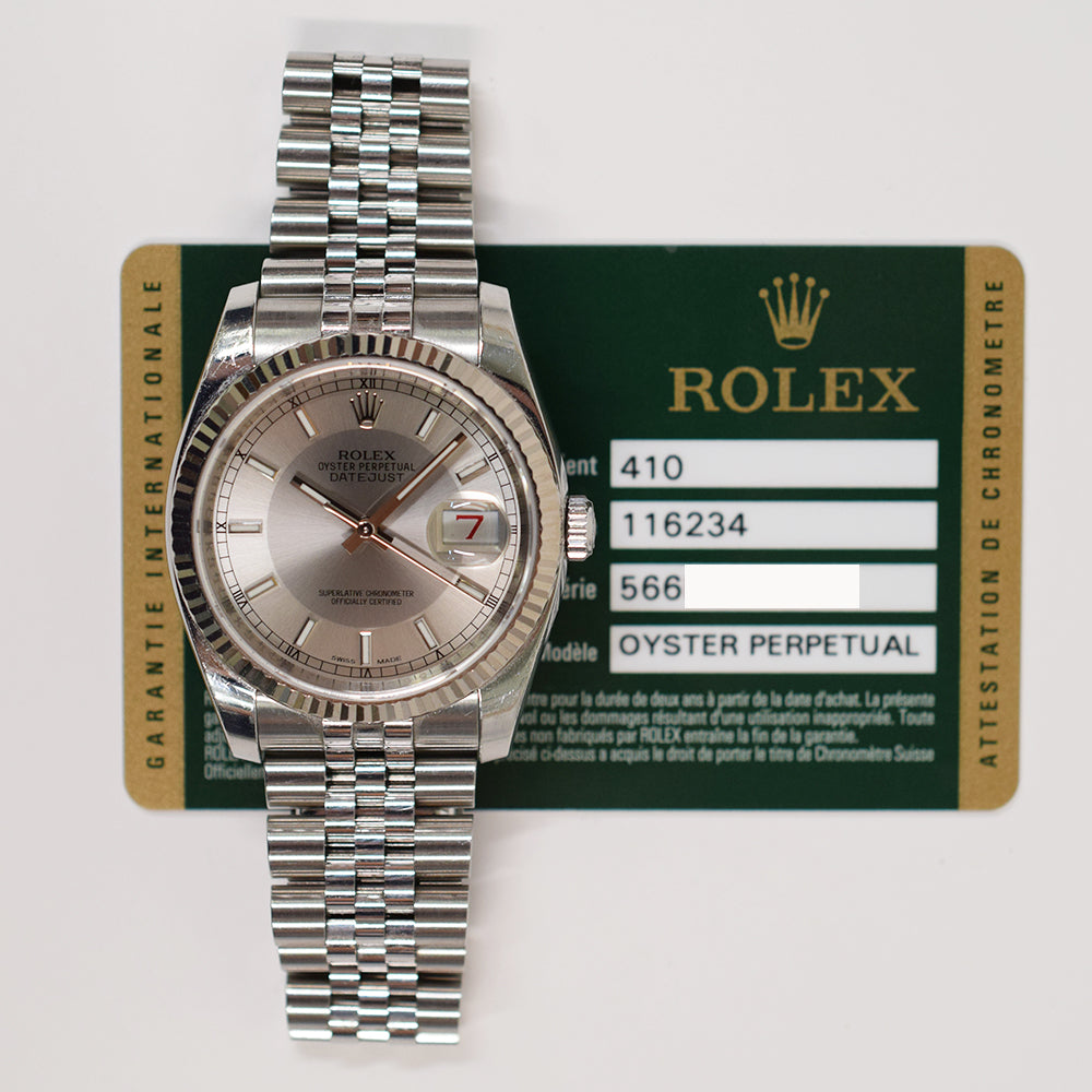 Rolex Datejust 36mm Silver Dial 126234 (2013)