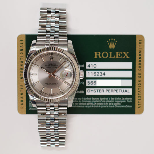 Rolex Datejust 36mm Silver Dial 126234 (2013)