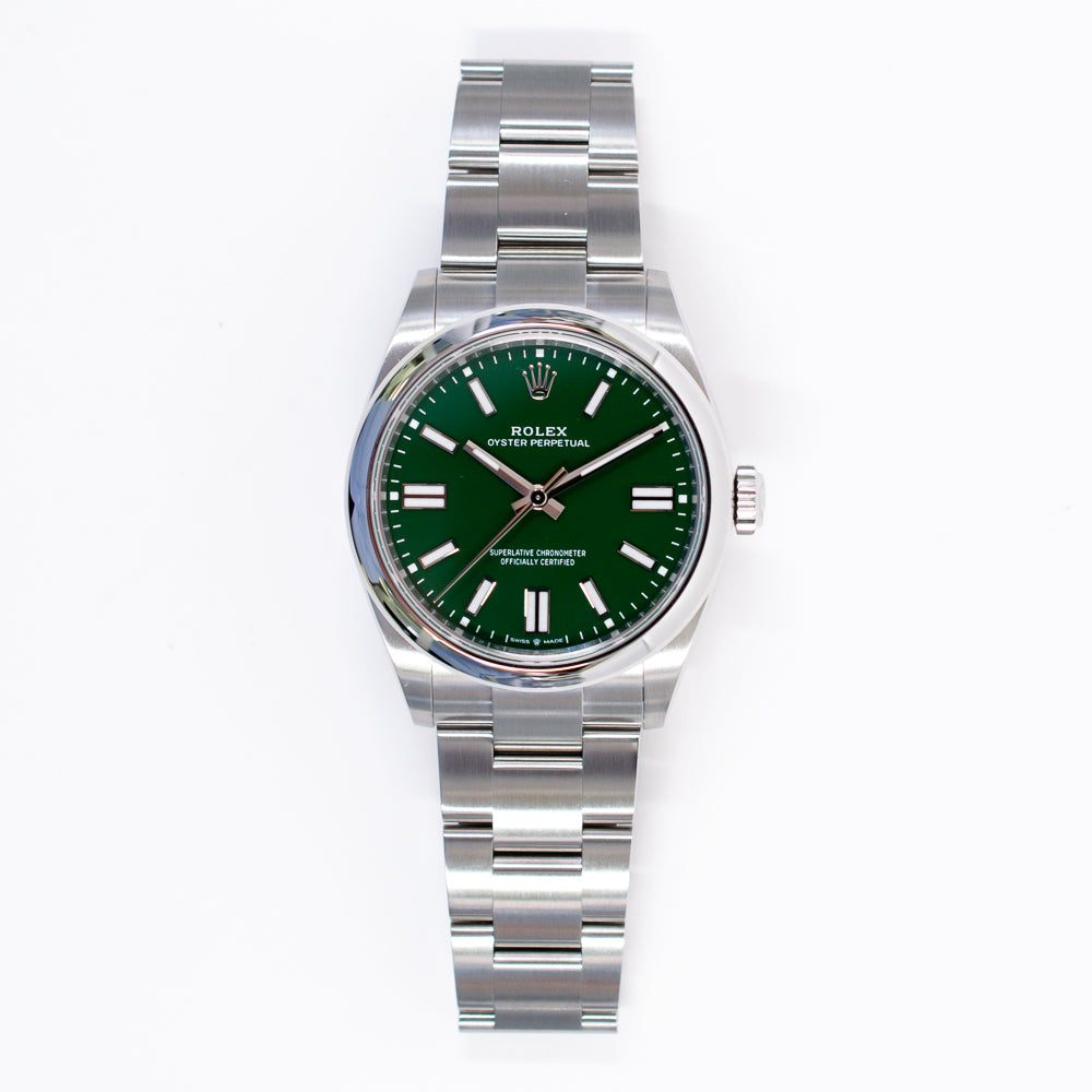 Rolex Oyster Perpetual 41mm Green Dial 134300 (2025)
