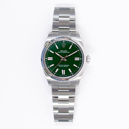 Rolex Oyster Perpetual 41mm Green Dial 134300 (2025)