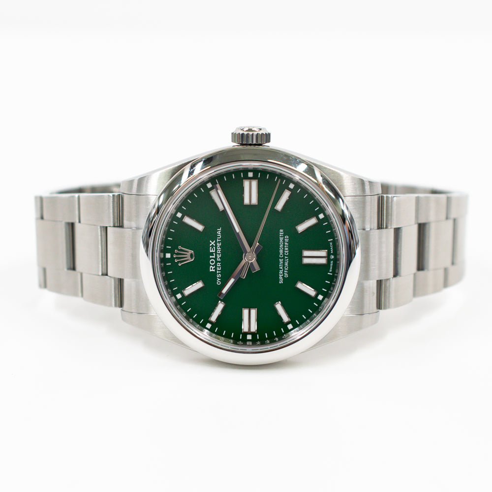 Rolex Oyster Perpetual 41mm Green Dial 134300 (2025)