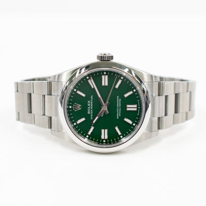 Rolex Oyster Perpetual 41mm Green Dial 134300 (2025)