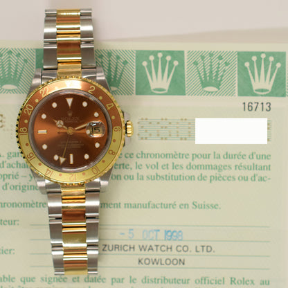 Rolex GMT-Master II 40mm Chocolate Dial 16713 (1998)