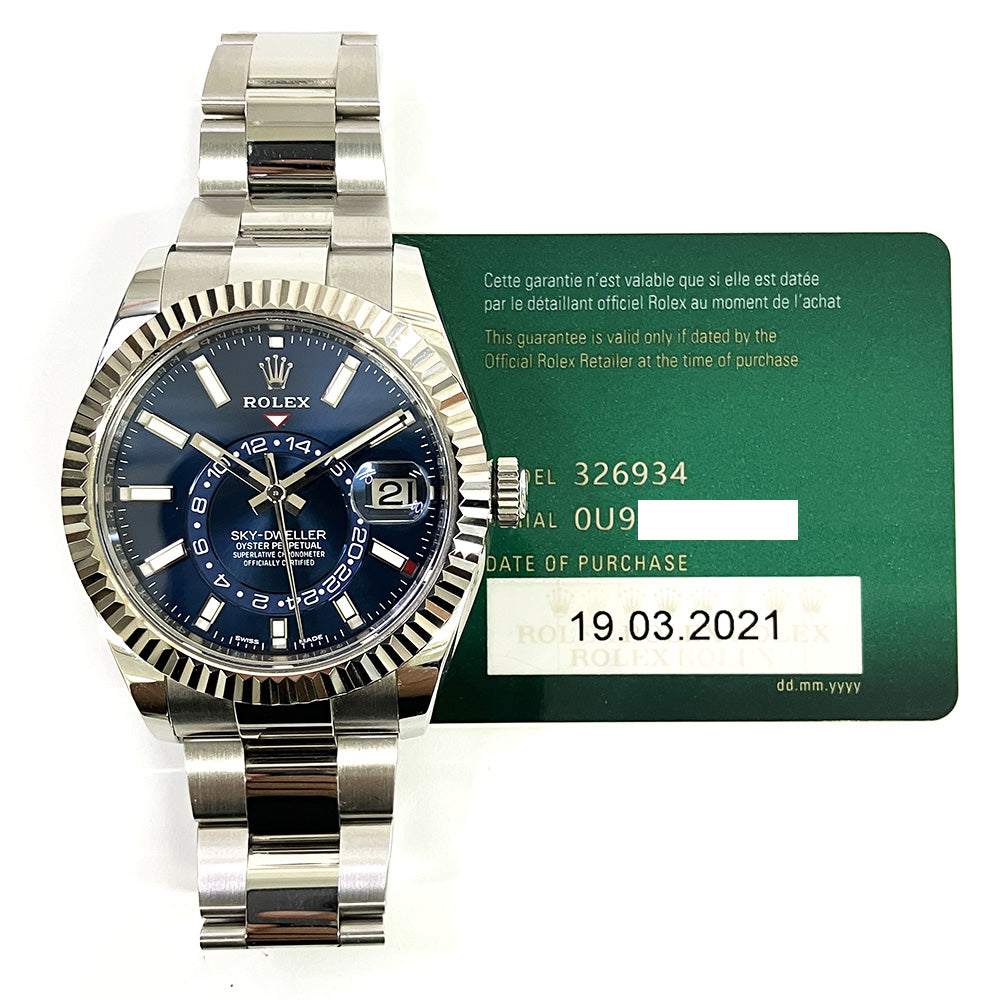 Rolex Sky-Dweller Oyster, 42mm Blue Dial 326934