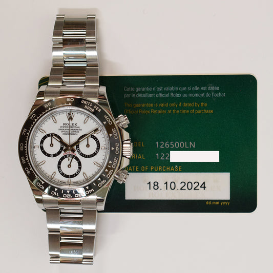 Rolex Daytona White Dial 126500LN (2024)