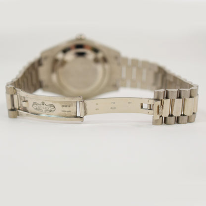 Rolex Day-Date Silver Diamond Dial 218239A (2011)