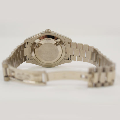 Rolex Day-Date Silver Diamond Dial 218239A (2011)