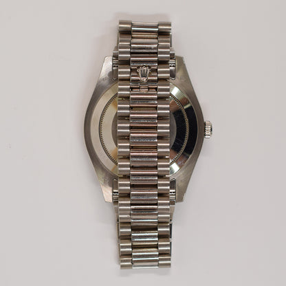 Rolex Day-Date Silver Diamond Dial 218239A (2011)