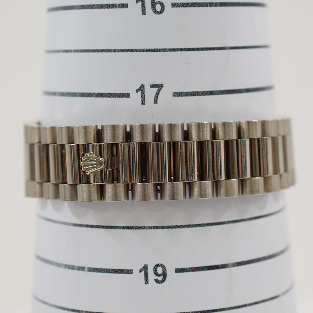 Rolex Day-Date Silver Diamond Dial 218239A (2011)