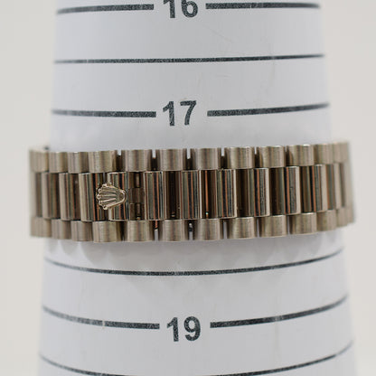Rolex Day-Date Silver Diamond Dial 218239A (2011)