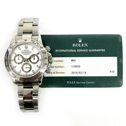 Rolex Daytona White Dial 116520