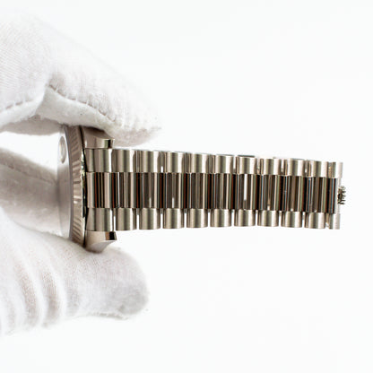 Rolex Day-Date 40mm Silver Stripes Dial 228239 (2021)