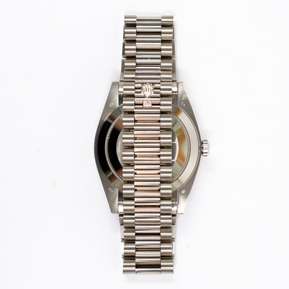 Rolex Day-Date 40mm Silver Stripes Dial 228239 (2021)