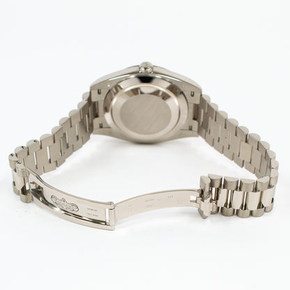 Rolex Day-Date 40mm Silver Stripes Dial 228239 (2021)