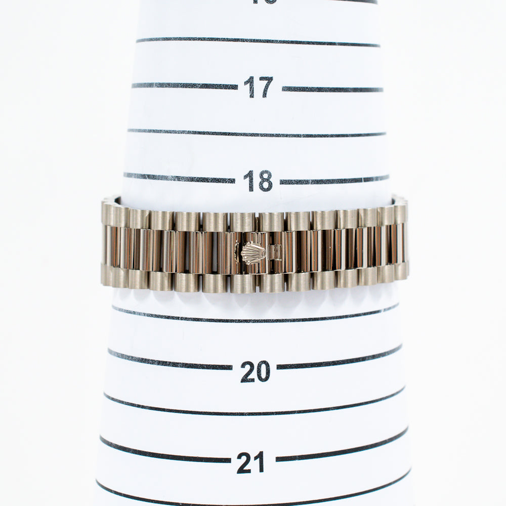 Rolex Day-Date 40mm Silver Stripes Dial 228239 (2021)