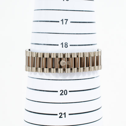 Rolex Day-Date 40mm Silver Stripes Dial 228239 (2021)