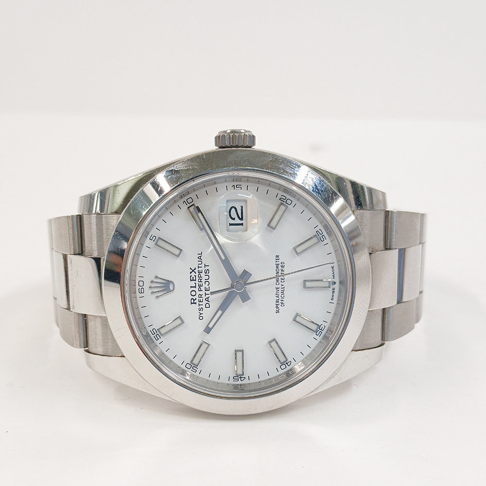 Rolex Datejust 41mm White Dial 126300 (2020)