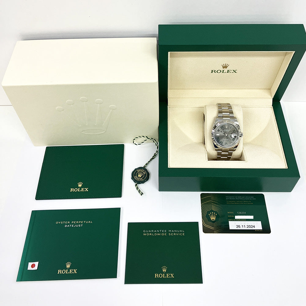 Rolex Datejust 41mm Wimbledon Dial Oyster 126334