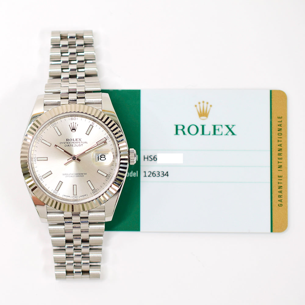 Rolex Datejust 41mm Silver Dial 126334 (2018)