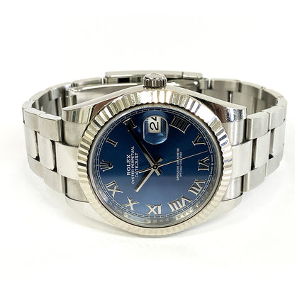 Rolex Datejust 41mm Blue Roman Dial Oyster 126334