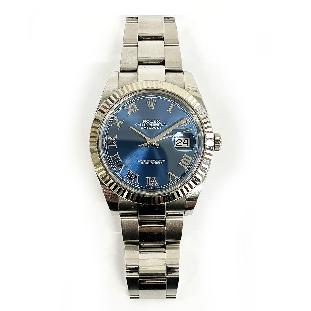 Rolex Datejust 41mm Blue Roman Dial Oyster 126334