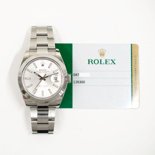 Rolex Datejust 41mm Silver Dial 126300 (2020)