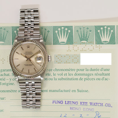 Rolex Datejust 36mm Silver Dial 16234 (1994)