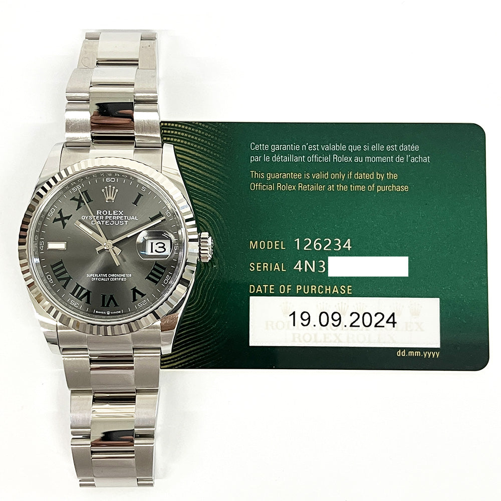 Rolex Datejust 36mm Wimbledon Dial 126234