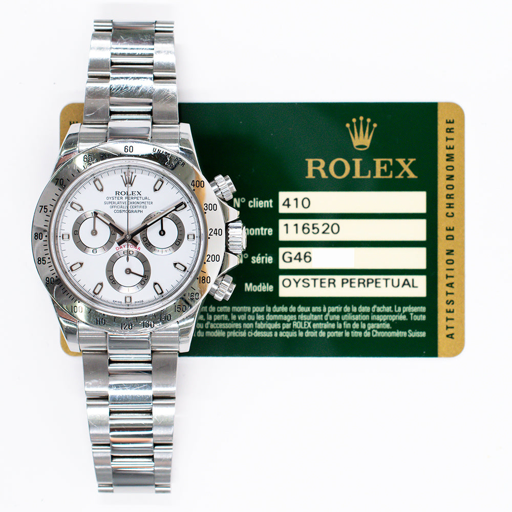 Rolex Daytona White Dial 116520 (2012)