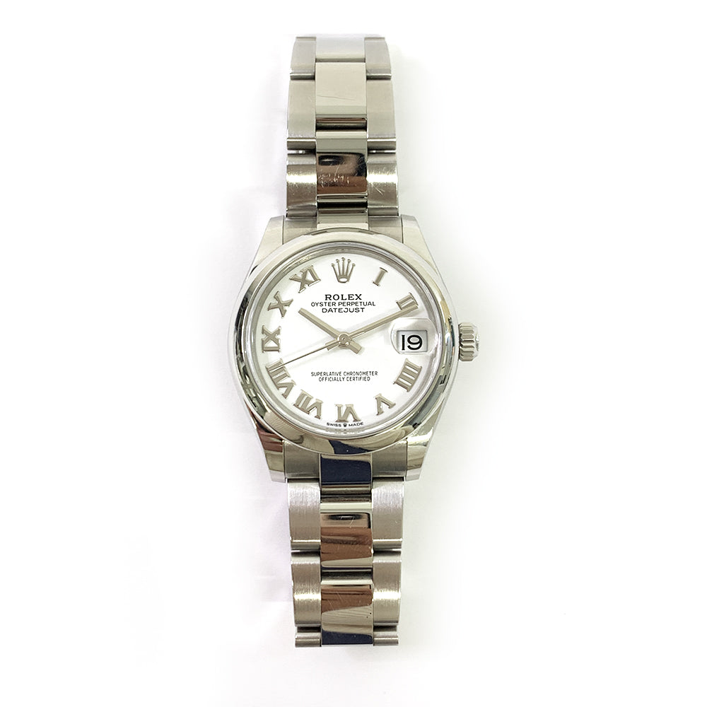 Rolex Datejust 31mm White Roman Dial 278240