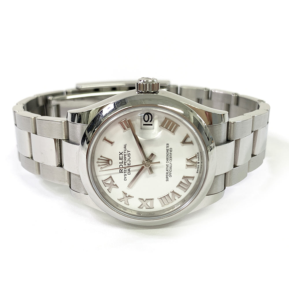 Rolex Datejust 31mm White Roman Dial 278240