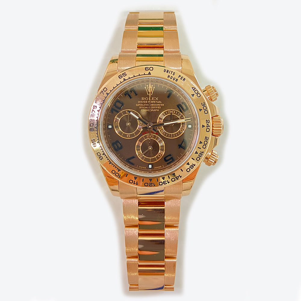 Rolex Daytona 40mm Chocolate Arabic Dial 116505