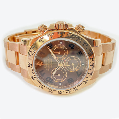 Rolex Daytona 40mm Chocolate Arabic Dial 116505