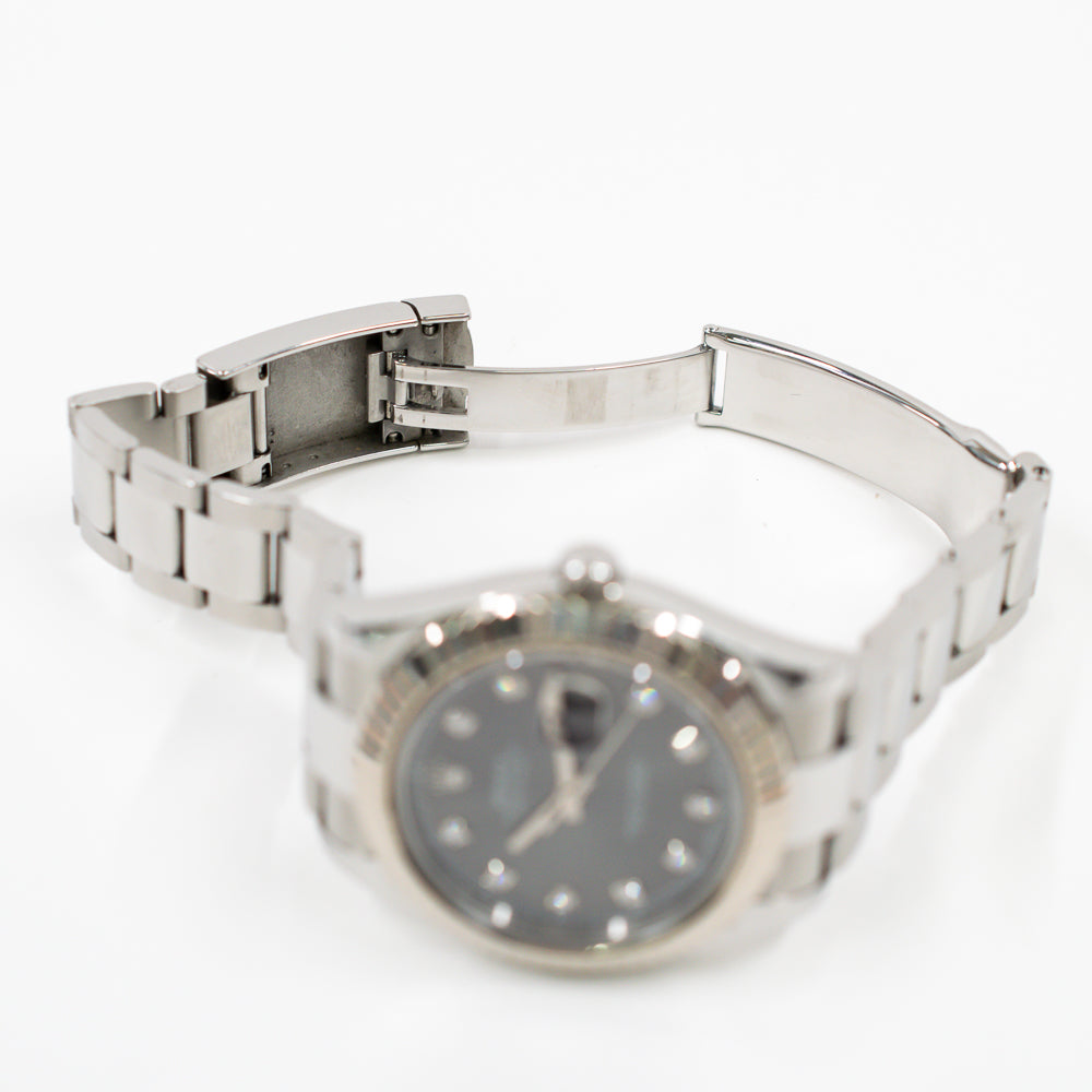 Rolex Datejust II Slate Diamond Dial 116334G (2014)