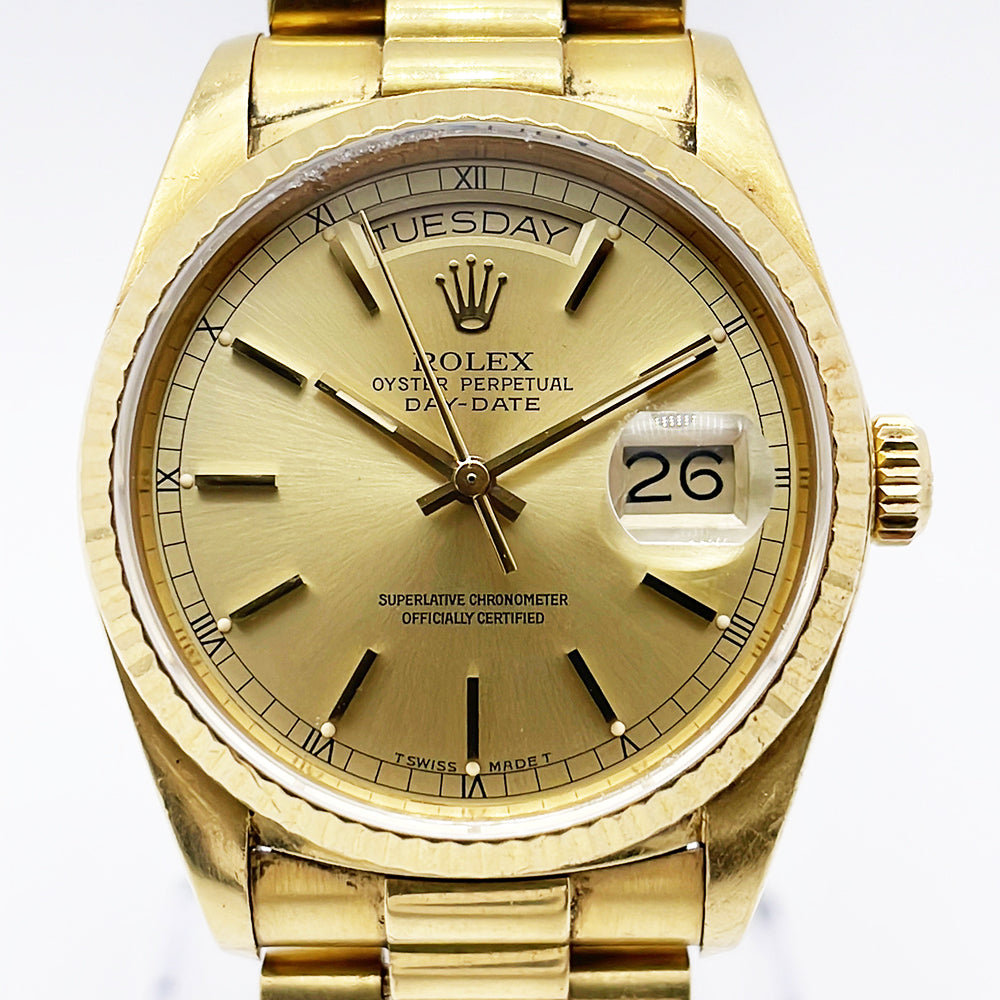 Rolex Day-Date 36mm Champagne Dial 18038