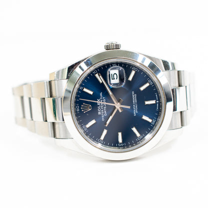 Rolex Datejust 41mm Blue Dial 126300 (2024)