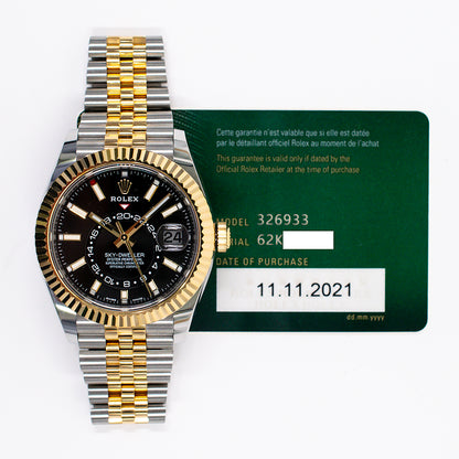 Rolex Sky-Dweller Black Dial 326933 (2021)