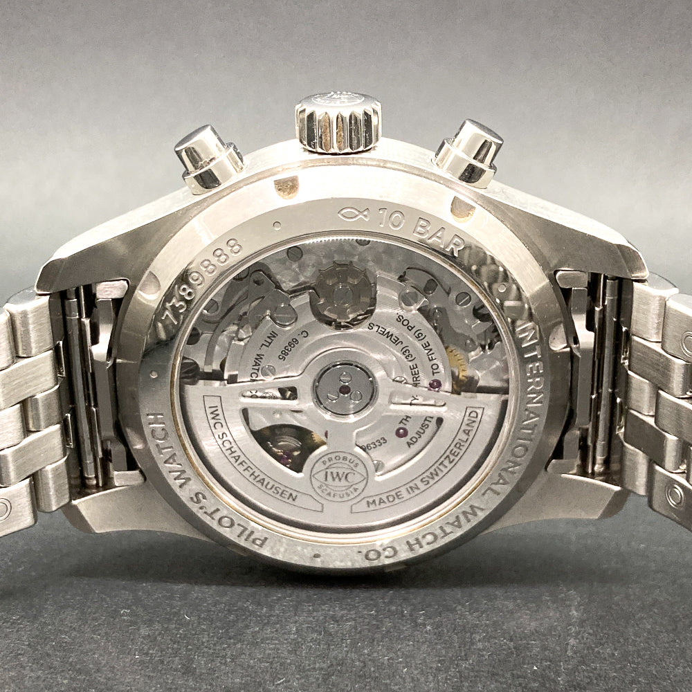 Pilot's Watch 41mm Chronograph Stainless Steel Black Dial IW388113 (2023)