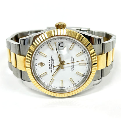 Rolex Datejust 41mm White Dial Oyster 126333