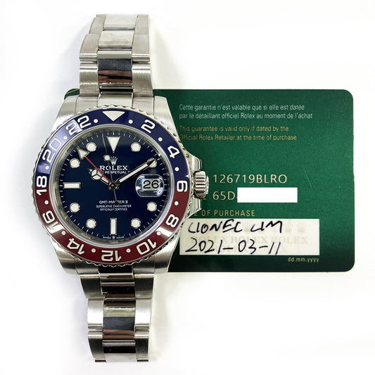 Rolex GMT-Master II Blue Dial 126719BLRO (2021)