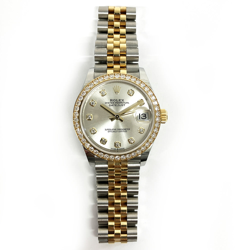 Rolex Datejust 31mm Silver Diamond Dial 278383RBR