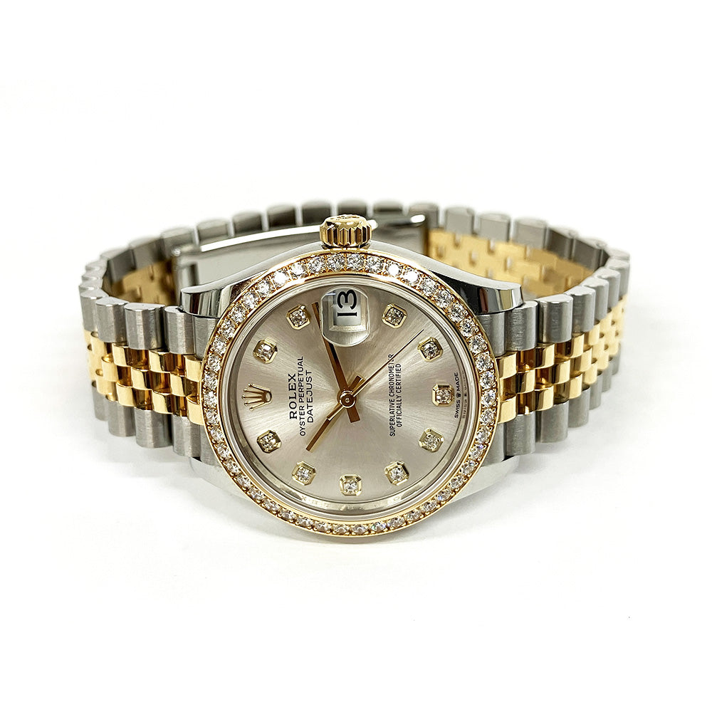 Rolex Datejust 31mm Silver Diamond Dial 278383RBR