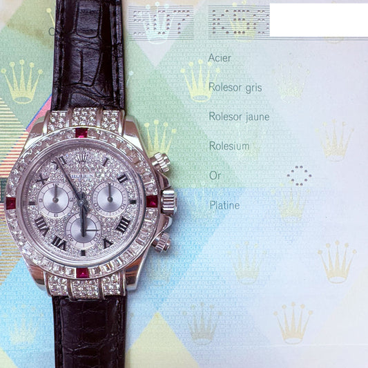 Rolex Daytona Pave Diamond Dial 116599 4RU ZER