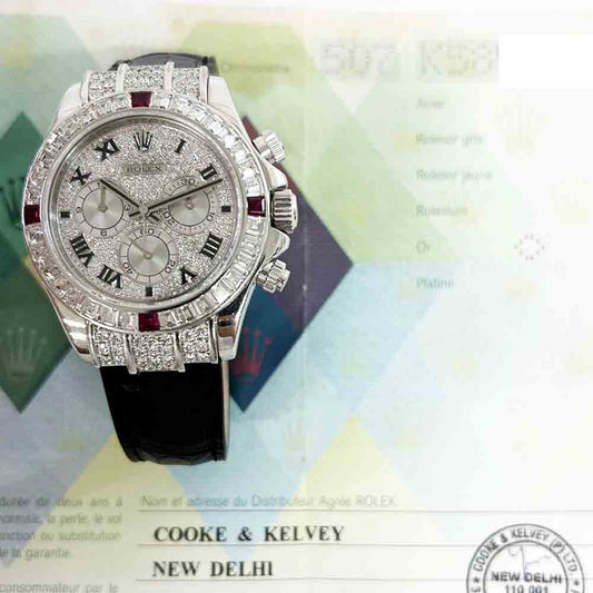 Rolex Daytona Pave Diamond Dial 116599 4RU ZER