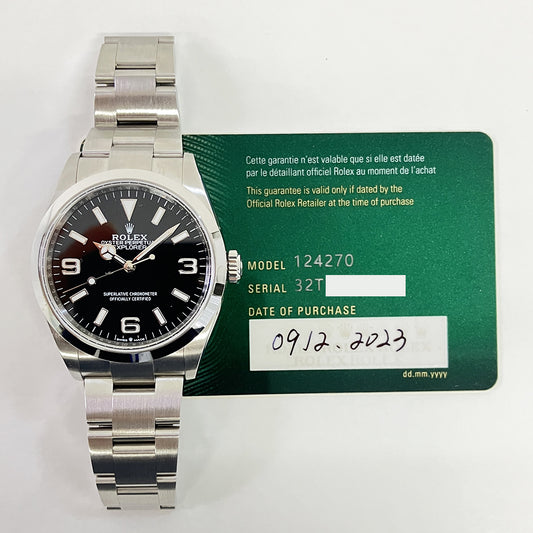 Rolex Explorer 36mm Black Dial 124270