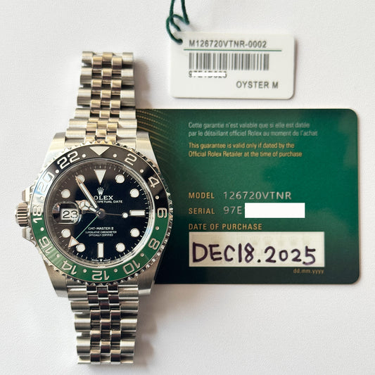 Rolex GMT-Master II 40mm Sprite Dial 126720VTNR (2025)